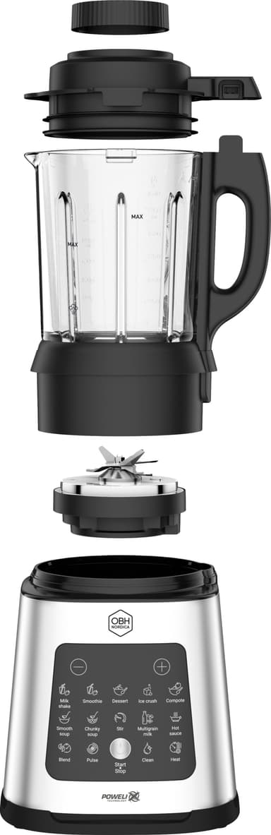 OBH Nordica Perfect Mix Cook blender LH835DS0 (svart/rostfritt stål)
