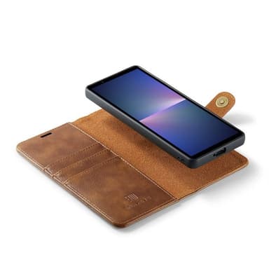 Mobilplånbok DG-Ming 2i1 Sony Xperia 10 VI - Brun