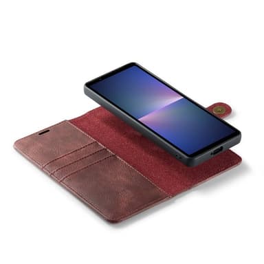 Mobilplånbok DG-Ming 2i1 Sony Xperia 10 VI - Röd