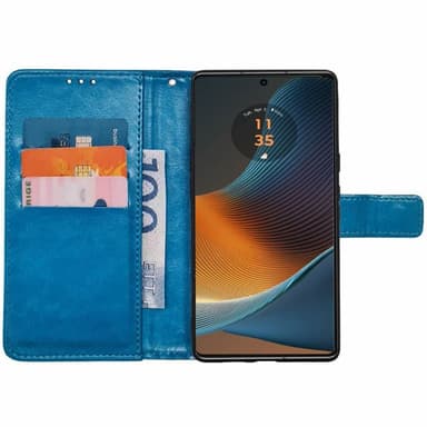 Plånboksfodral 3-kort Motorola Edge 50 Fusion - Ljusblå