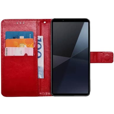 Plånboksfodral 3-kort Sony Xperia 10 VI - Röd