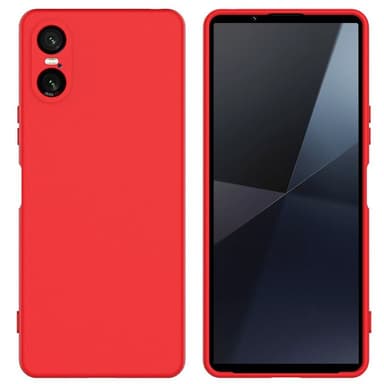 Liquid silikon skal Sony Xperia 10 VI - China Red