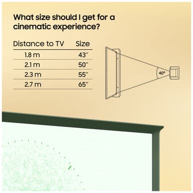 Samsung 43" LS01D The Serif 4K QLED Smart TV (2024, murgröna)