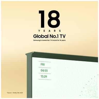 Samsung 43" LS01D The Serif 4K QLED Smart TV (2024, murgröna)