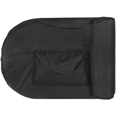 tectake 3-zons massagebänk Sawsan oval med 5 cm stoppning och träram - beige