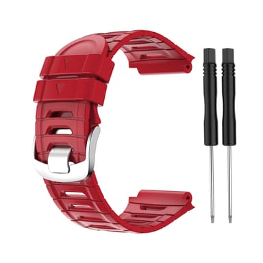 Klockarmband silikon Röd Garmin 920XT