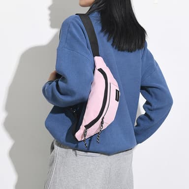 Stänksäker midjeväska crossbody väska Rosa