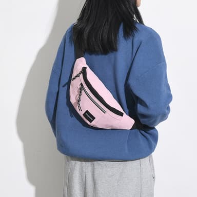 Stänksäker midjeväska crossbody väska Rosa