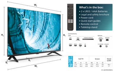 Philips 32" PHS6009 HD Ready LED Smart TV (2024)