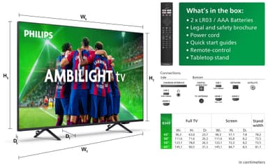 Philips 65" PUS8349 4K LED Ambilight Smart TV (2024)
