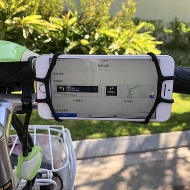 MobilhÃ¥llare i silikon till cykel - Svart