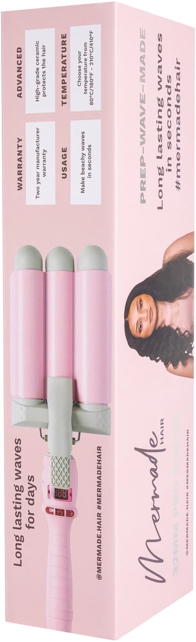 Mermade Pro Waver locktång 4009 (rosa)