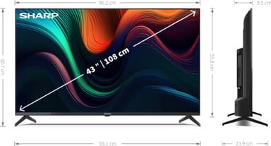 Sharp 43" GL4760E 4K LED Smart TV (2024)