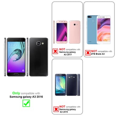 Skal Samsung Galaxy A3 2016 Fodral Case (Svart)
