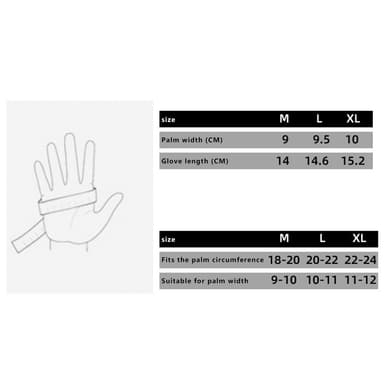 Unisex Pull-ups Fitness Sport Handskar Halkfria Halvfingerhandskar