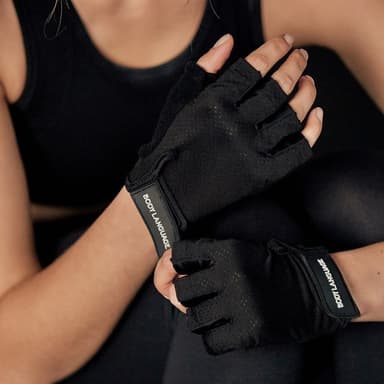 Unisex Pull-ups Fitness Sport Handskar Halkfria Halvfingerhandskar