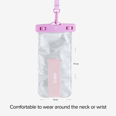 SBS 6,8" universellt vattentätt fodral (rosa)