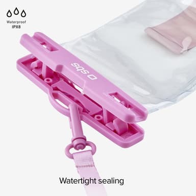 SBS 6,8" universellt vattentätt fodral (rosa)