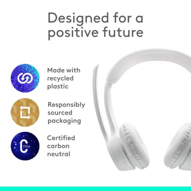 Logitech Zone 300 trådlöst headset (off white)