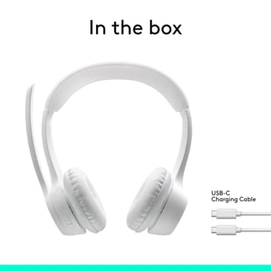 Logitech Zone 300 trådlöst headset (off white)