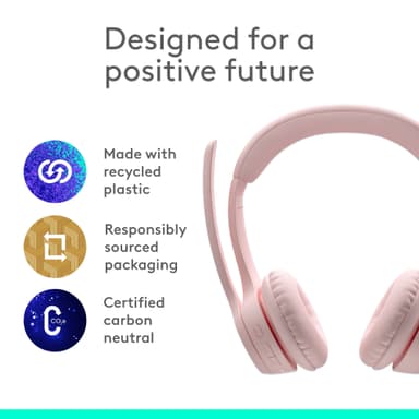 Logitech Zone 300 trådlöst headset (rosa)