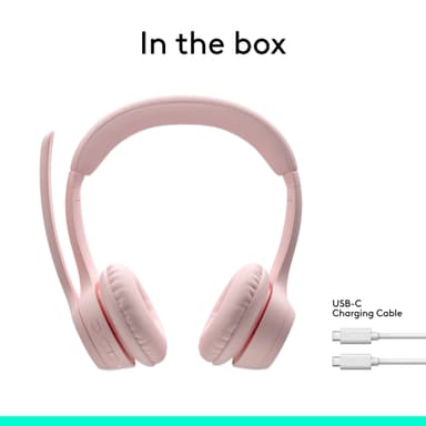 Logitech Zone 300 trådlöst headset (rosa)