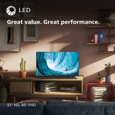 Philips 32" PHS6009 HD Ready LED Smart TV (2024)