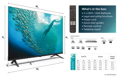 Philips 50" PUS7009 4K LED Smart TV (2024)