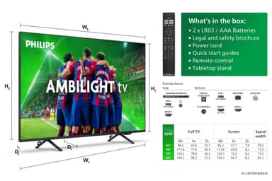 Philips 50" PUS8349 4K LED Ambilight Smart TV (2024)