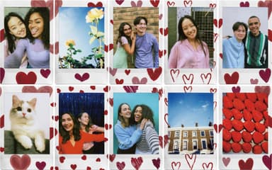 Fujifilm Instax Mini Heart Sketch snabbfilm (10-pack)