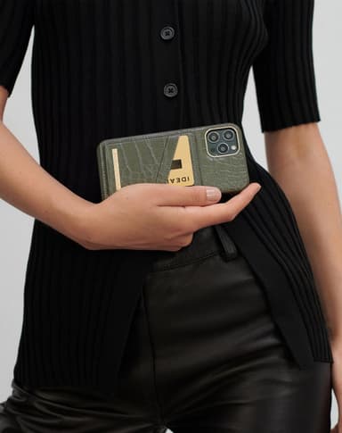 Atelier Case iPhone 8/7/6/6S/SE Khaki Croco