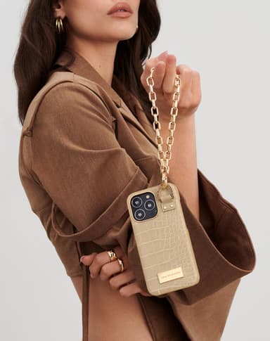 Atelier Case iPhone 12/12P Warm Beige Croco