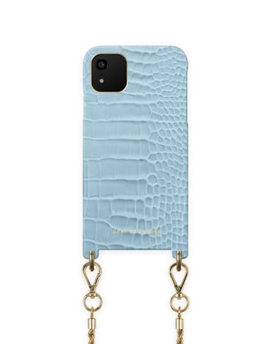 Atelier Necklace iPhone 11/XR Sky Blue Croco