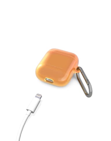 Clear AirPods Case Gen1/2 Orange Spritz
