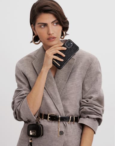 Atelier Case Galaxy S21 Neo Noir Croco Rcyld Mtr