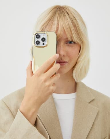 Mirror Case iPhone 15PL Mirror Gold