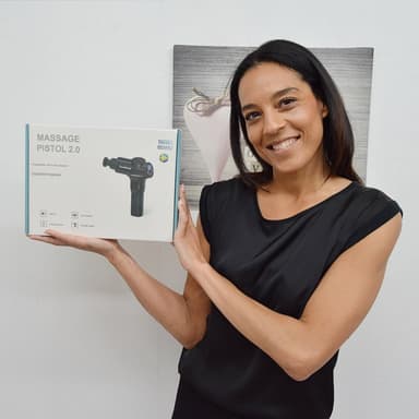 Massagepistol med slag & pulseringsprogram