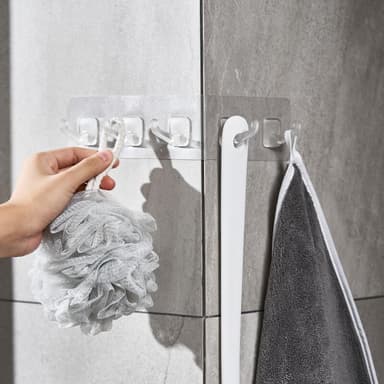 Självhäftande krok för badrum sovrum kök Transparent