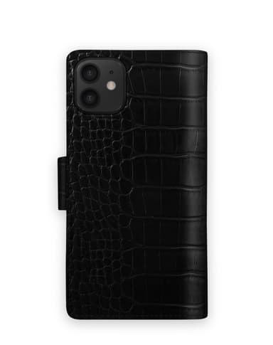 Cora Phone Wallet iPhone 12 MINI Jet Black Croco
