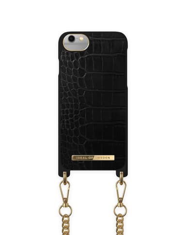 Necklace Case iPhone 8/7/6/6S/SE Jet Black Croco