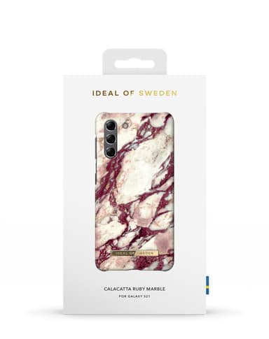 Printed Case Galaxy S21 Calacatta Ruby Marble