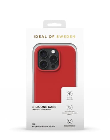 Silicone Case MagSafe iPhone 15PR Red