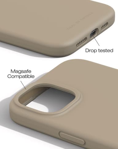 Silicone Case MagSafe iPhone 15PL Beige