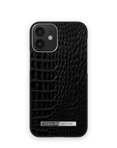 Atelier Case New iPhone 12 MINI NeoNoirCroco Silvr