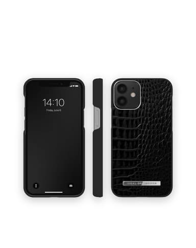 Atelier Case New iPhone 12 MINI NeoNoirCroco Silvr
