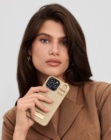 Atelier Case iPhone 12/12P Warm Beige Croco