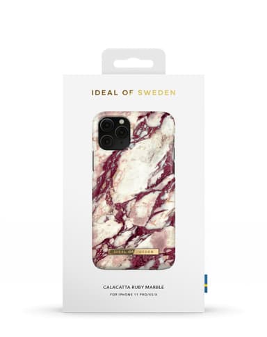 Printed Case iPhone 11P/XS/X Calacatta Ruby Marb