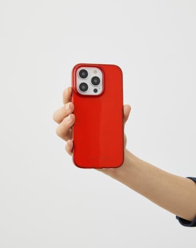 Clear Case iPhone 15PL Radiant Red