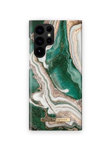 Printed Case Galaxy S22U Golden Jade Marble
