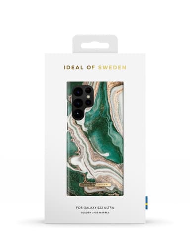 Printed Case Galaxy S22U Golden Jade Marble